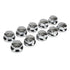 Capacele ABS prezoane camion 10buc - Ø 32/33mm - Crom
